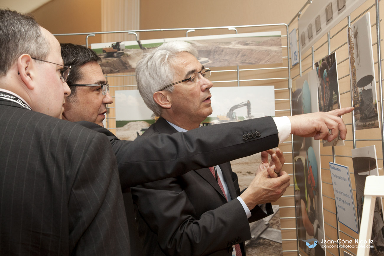 Reportage évènementiel et studio photocall et exposition évènementielle pour inauguration pour Eole Génération, maitre d'oeuvre sur parcs éoliens