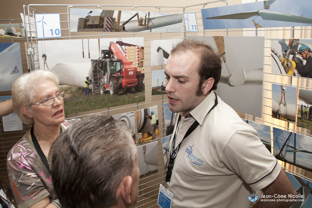 Reportage évènementiel et studio photocall et exposition évènementielle pour inauguration pour Eole Génération, maitre d'oeuvre sur parcs éoliens