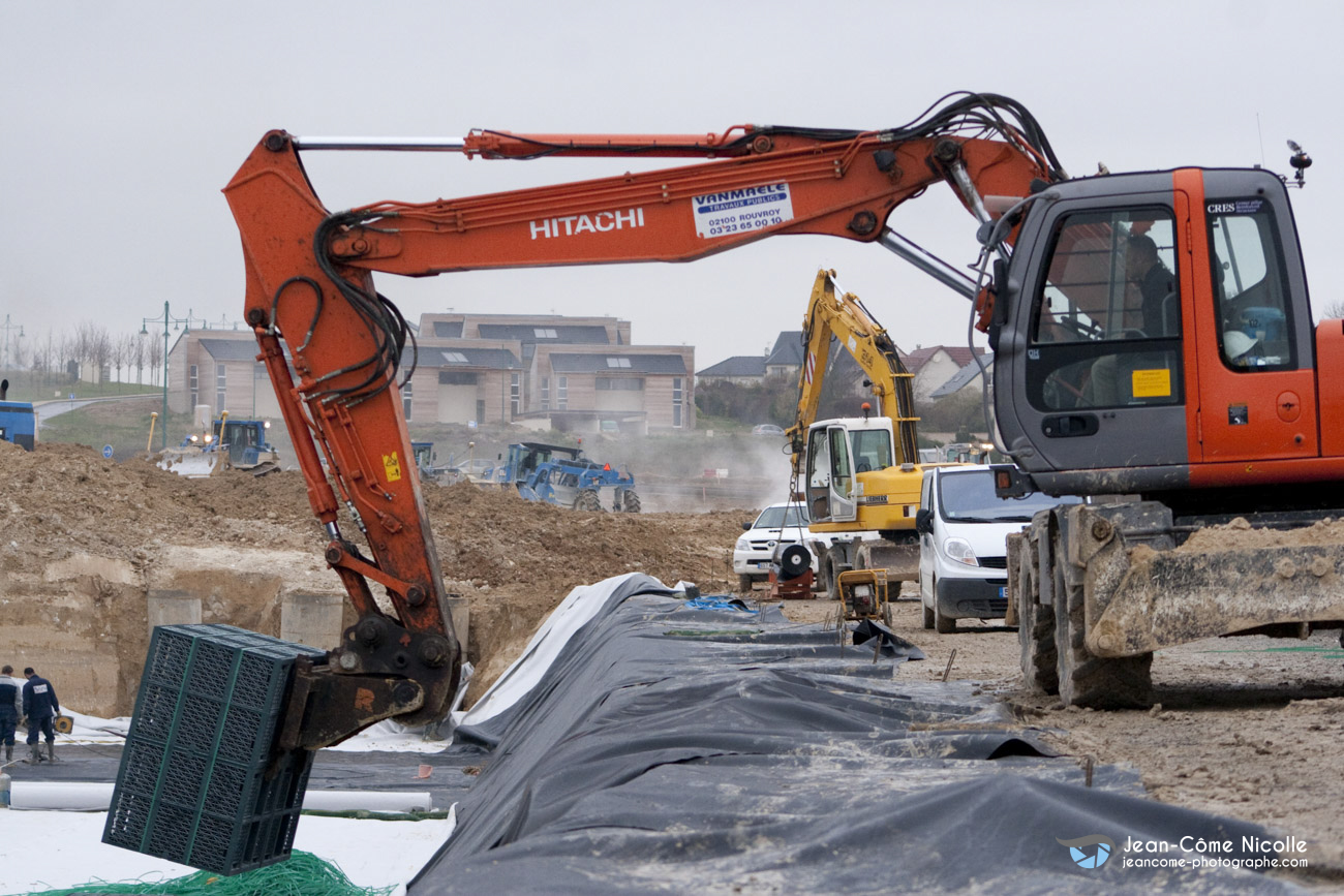 Suivi de chantier et portraits en action pour Frankische, drainage et électricité industrielle